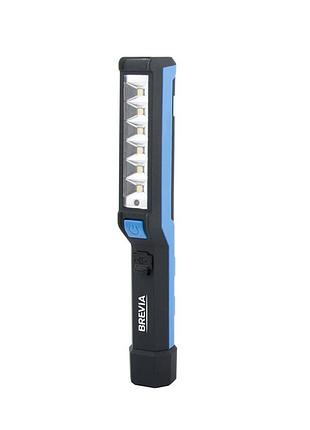 Фонарь led инспекционный brevia pen light 6smd+1w led 150lm 900mah+microusb
