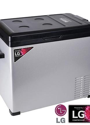 Холодильник автомобильный brevia 50l компрессорный (компрессор lg) портативный автохолодильник.
