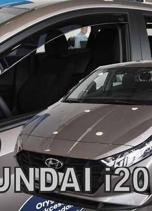 Дефлектори вікон вітровики hyundai i20 5d 20- вставні 4шт heko хендай ай 20