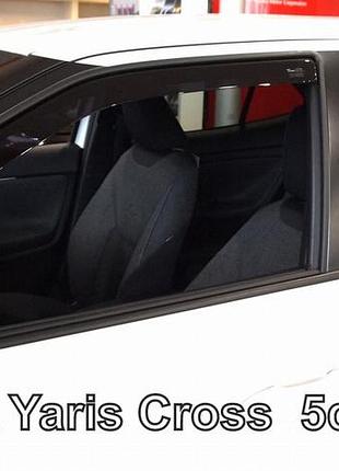 Дефлекторы окон ветровики toyota yaris cross 5d 20- вставные 4шт heko тойота ярис кросс