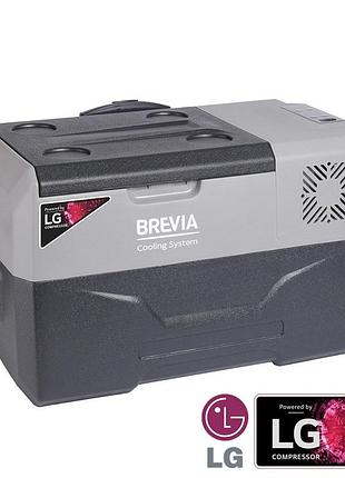 Автохолодильник brevia компресорний 30l (компресор lg) портативний автомобільний.