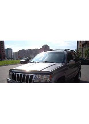Дефлектор капота мухобойка jeep grand cherokee 91-99 черный egr джип гранд чероки