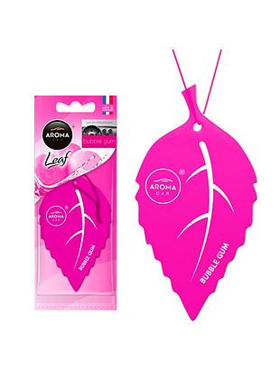 Целюлозный ароматизатор aroma car leaf bubble gum для автомобиля