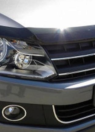Дефлектор капота мухобійка volkswagen amarok 09-19 чорний egr фольксваген амарок