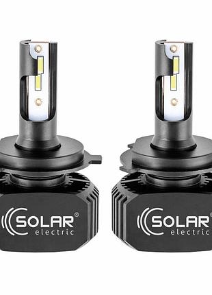 Светодиодные led автолампы solar h4 5000lm csp1860 40w 6000k 12-24v компл