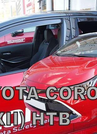 Дефлектори вікон вітровики toyota corolla 4d hb 18- вставні 4шт heko тойота королла