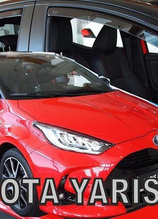 Дефлектори вікон вітровики toyota yaris 5d 19- вставні 4шт heko тойота яріс