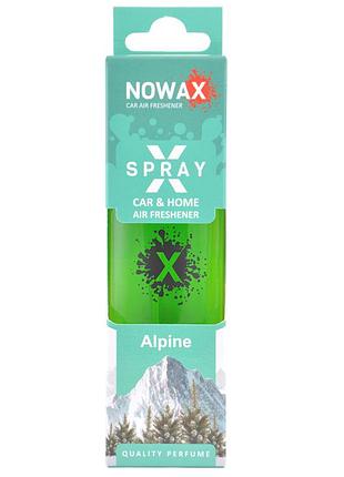 Ароматизатор nowax x spray alpine в коробке