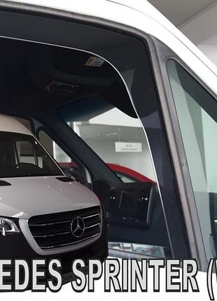 Дефлектори вікон вітровики mercedes sprinter 2d 18- вставні 2шт heko мерседес спрінтер