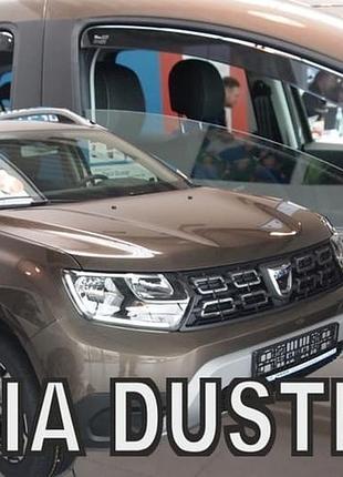 Дефлекторы окон ветровики dacia duster 5d 18-24 вставные 4шт heko дачия дастер