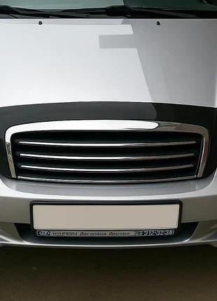 Дефлектор капота мухобойка hyundai sonata ef usa 98-05 черный formfit хендай соната