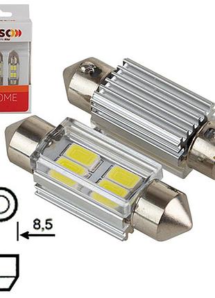 Автомобильная лампа pulso lp-62036 led 9-18в 4 smd-5730 130лм для освещения салона
