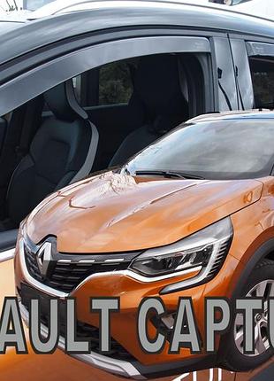 Дефлектори вікон вітровики renault captur 2 5d 19- вставні 4шт heko рено каптур