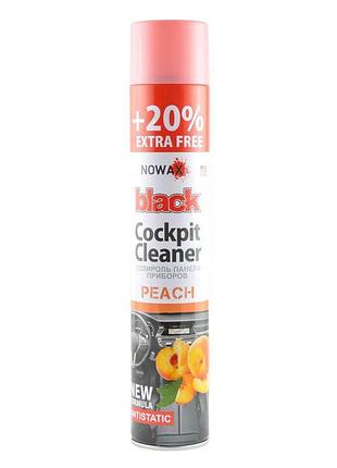 Поліроль для панелі приладів nowax black spray peach 750мл
