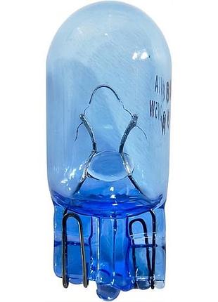 Лампа накаливания brevia w5w 12v 5w w2.1x9.5d power blue cp для авто яркий мягкий свет 10шт