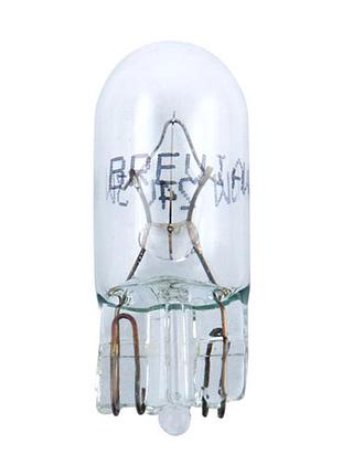 Лампа накаливания brevia w5w 24v 5w w2.1x9.5d cp для авто замена штатных ламп с мягким светом 10шт