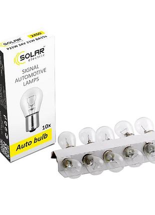 Автолампа solar p21w 24v 21w ba15s 10шт лампа накаливания для комфортного освещения автомобиля
