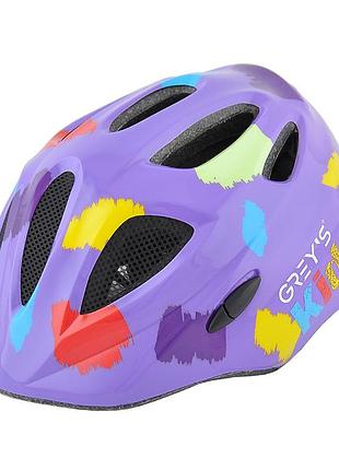 Велосипедный шлем детский grey's gr22323 м фиолетовый матовый