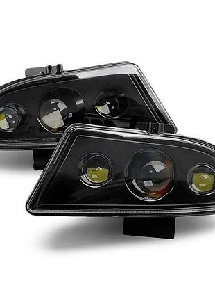 Протитуманні фари птф туманки led leader для hyundai accent m03w bi-led 30/38w ближ/дал 02-12 хендай акцент