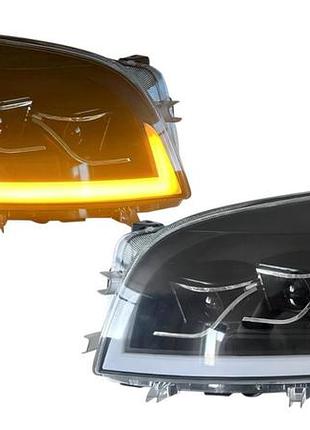 Передние альтернативная тюнинг оптика фары led на toyota rav4 mk3 full led черная 05-09 комплект тойота рав4