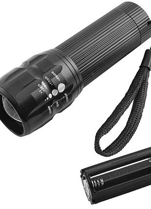 Ліхтар police 8400-lm 3xaaa з ремінцем та функцією zoom компактний та потужний 62577