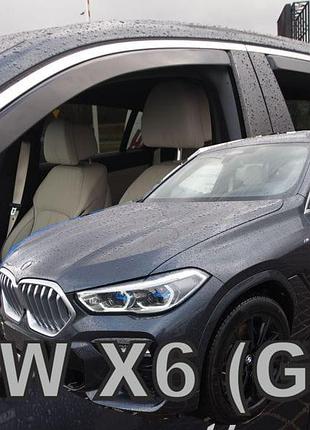 Дефлектори вікон вітровики bmw x6 g06 19- вставні 4шт heko бмв х6