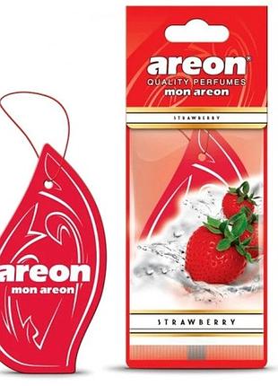 Освежитель воздуха areon сухой листок mon strawberry клубника