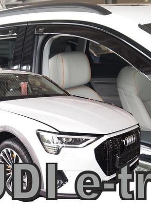Дефлекторы окон ветровики audi e-tron 5d 18- вставные 4шт heko ауди е-трон