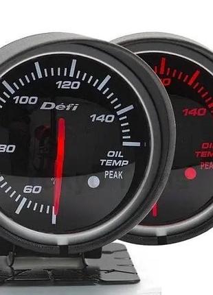 Указатель температуры масла стрелочный defi 60253 wh/red mini led d60мм прибор датчик автомобильный