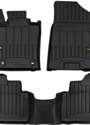 Автомобильные коврики в салон frogum 3d на toyota camry xv80 23- тойота камри черные