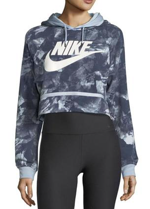 Укороченное худи с капюшоном женская спортивная толстовка nike