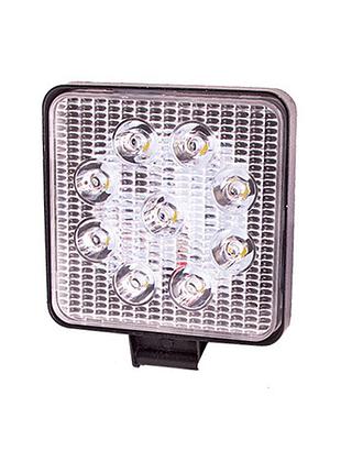 Фара рабочего света wlp-27s1f2 flood 9led*3w (106*106*19)/10-30v/27w/6000k (wlp-27s1f2)