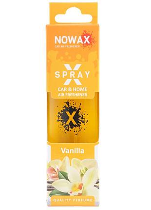 Ароматизатор nowax x spray vanilla в коробке