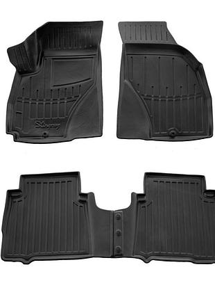 Автомобильные коврики в салон на hyundai santa fe 1 sm 01-06 4шт черные stingray хендай санта фе