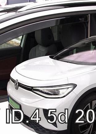 Дефлекторы окон ветровики volkswagen id.4 5d 20- вставные 4шт heko фольксваген айди4