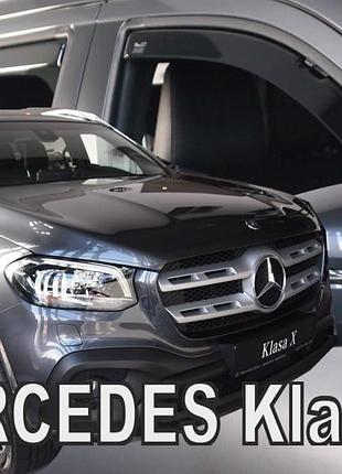 Дефлектори вікон вітровики mercedes x 4d 17- вставні 4шт heko мерседес х