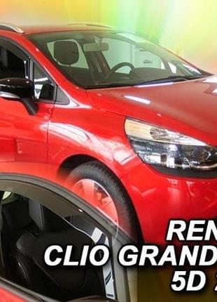 Дефлекторы окон ветровики renault clio 4 grandtour 5d 13-19 вставные 4шт heko рено клио