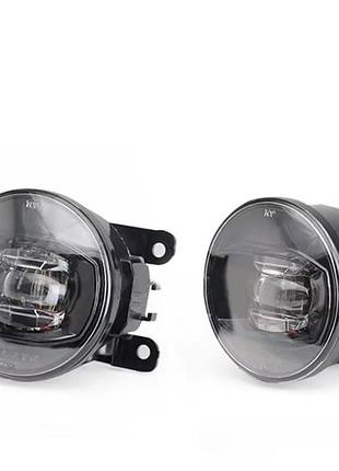 Противотуманные фары птф туманки dlaa на renault logan mcv 07-13 led біл/жовт рено логан мсв
