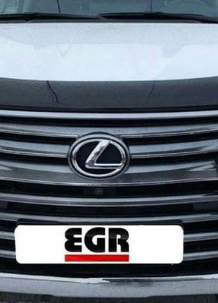 Дефлектор капота мухобійка lexus lx 16- чорний egr лексус лх