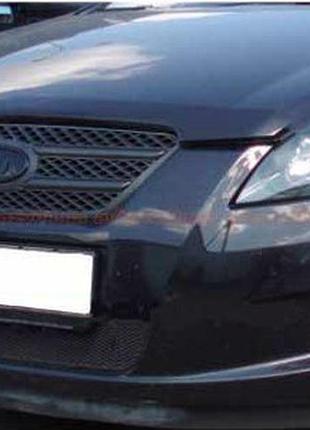 Дефлектор капота мухобойка kia ceed long 12- черный egr киа сид