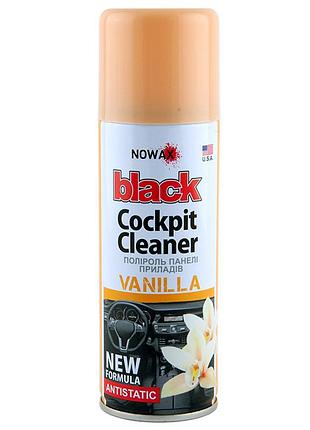 Поліроль для панелі приладів nowax black spray vanilla 200мл