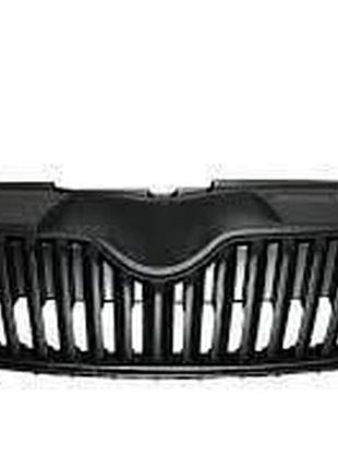 Решітка радіатора оригінал skoda fabia 10-14 нижня рама хром шкода фабія