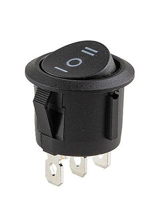 Перемикач on-off-on 12v круглий 3pin 22x22x15мм 6a 250v 10a 125 250v для різних програм