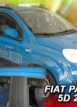 Дефлекторы окон ветровики fiat panda 3 5d 12- вставные 4шт heko фиат панда