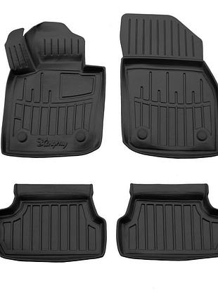 Автомобильные коврики в салон на mini cooper 3 f56 3d 14-23 4шт черные stingray мини купер