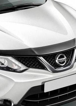Дефлектор капота мухобойка nissan qashqai 14- черный egr ниссан кашкай