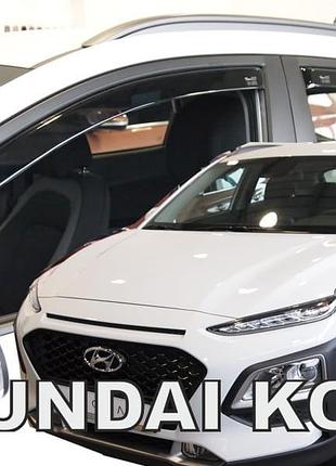Дефлектори вікон вітровики hyundai kona 5d 17- вставні 4шт heko хендай кона