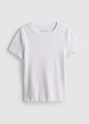 Дитяча футболка з рюшами (leaf lettuce trim) primark 98см