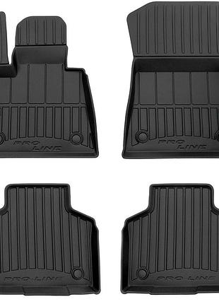 Автомобильные коврики в салон frogum 3d на bmw x7 g07 7м 18- 1-2 ряд бмв х7 черные