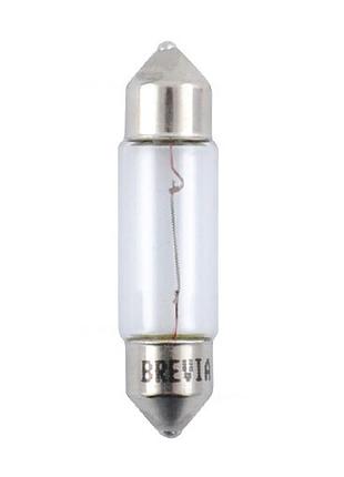 Лампа накаливания brevia c5w 24v 5w sv8.5 t11x37 для авто с хорошей яркостью и легкой установкой 10шт